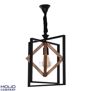 چراغ آویز تک شعله تو در تو الماس کد 104  (موعود)
