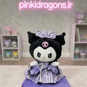 پتو بالشتی کرومی دامن راه‌راه