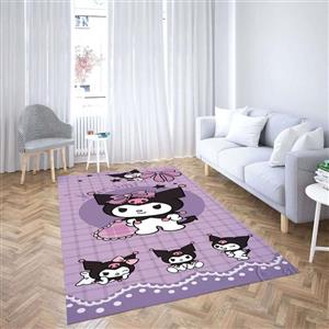 فرش پارچه‌ای مدل کرومی کد kuromi 520