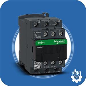 CAD32M7کنتاکتور مدار فرمان 220 ولت AC اشنایدر الکتریک با 3NO 2NC