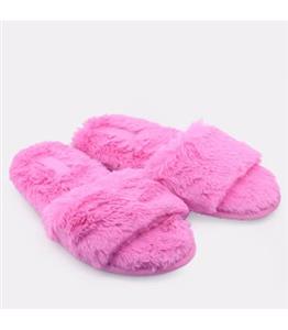 دمپایی روفرشی زنانه ANNTAYLOR مدل عروسکی صورتی با طراحی فانتزی و آستر پشمی