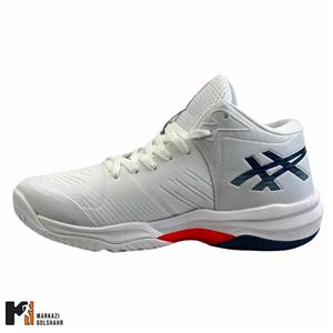 کفش سالنی ساقدار مردانه اسیکس سفید سورمه ای