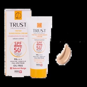 کرم ضدآفتاب رنگی و کنترل چربی بژ طبیعی(پوست مختلط تا چرب)