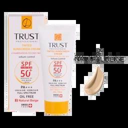 کرم ضدآفتاب رنگی و کنترل چربی بژ طبیعی(پوست مختلط تا چرب)