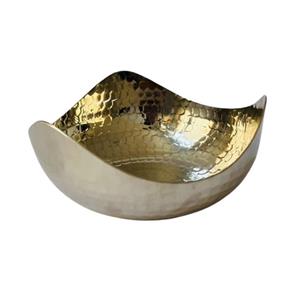 پیاله آجیل خوری مسی کروم سه گوش کد ZH340.3