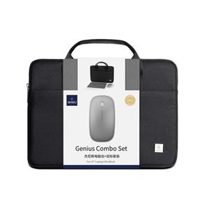 کیف لپ تاپ ویوو مدل wiwu Genius COMBO SET Laptop BAG مناسب برای لپ تاپ 14.1 تا 15.6 اینچی به همراه ماوس