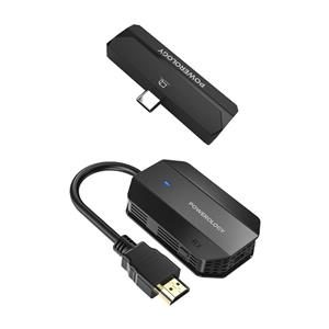 دانگل بی سیم HDMI به Type C پاورولوژی مدل Powerology Wireless HDMI Mirroring Adaptor Pair with USB-C Cable