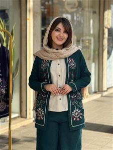 کت و شومیز انار کرم کله غازی