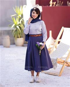 ست شومیز دامن دریا سورمه ای