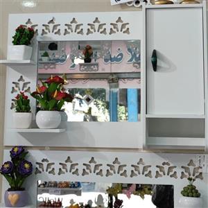 شلف آینه کمد دار ضدآب توالت حمام