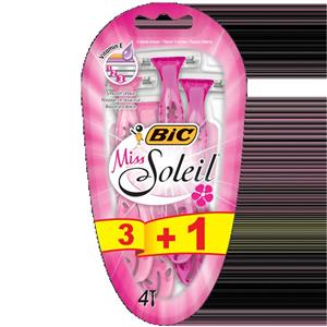 خود تراش ۳ تیغ ۴ عددی زنانه بیک | BIC Soleil Women’s Disposable Razors