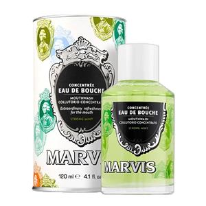 دهان شویه نعنا تند مارویس | marvis mouth wash strong mint 120 ml