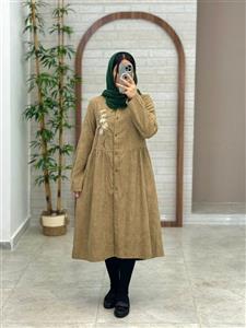 مانتو کبریتی بابونه نسکافه ای