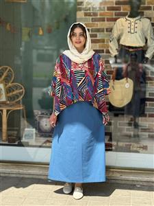 کراپ سایه لوزی رنگی رنگی