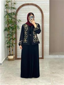 کت دامن پلیسه مشکی