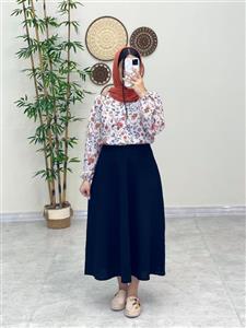 ست شومیز دامن سوفی مشکی