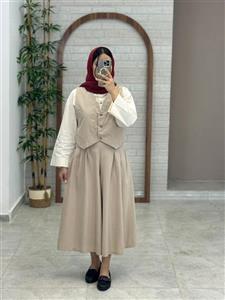 ست سه تیکه رز کرم نسکافه ای