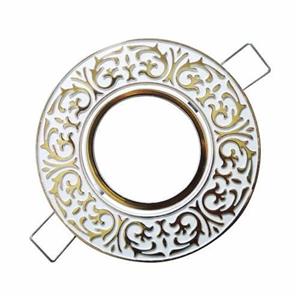 قاب هالوژن ABS رنگ سفید طلایی