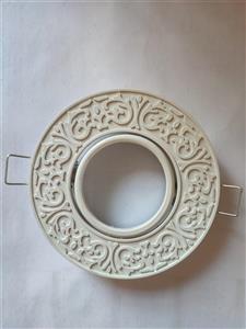 قاب هالوژن ABS رنگ سفید ساده