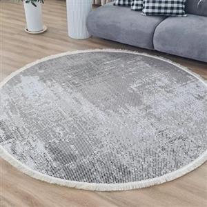 فرشینه گرد طرح پیکسلی مخمل پاگرد پله کد B 134(پس کرایه)