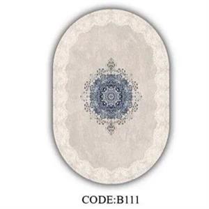 فرشینه  مخمل ترک بیضی کد b111 (پس کرایه)جدید