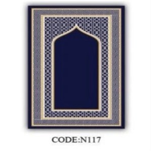 فرشینه طرح جانماز جنس مخمل و زیره ضد سُر سایز 110 در 75 کد N117 (پس کرایه)
