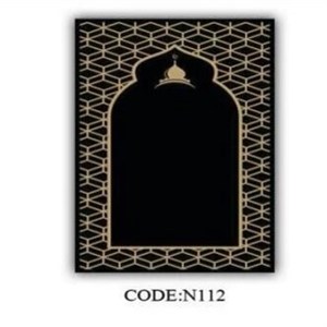 فرشینه طرح جانماز جنس مخمل و زیره ضد سُر سایز 110 در 75 کد N112 (پس کرایه)