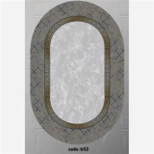 فرشینه بیضی مخمل ترک طرح ورساچه کدb52 (پس کرایه)