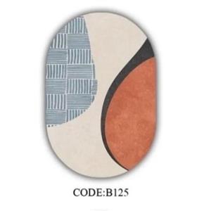 فرشینه بیضی مخمل ترک کدb125 (پس کرایه)