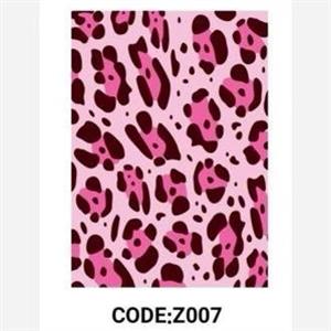 فرشینه طرح پوست پلنگی صورتی Z007 (پس کرایه)
