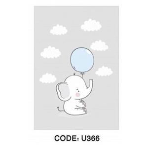 فرشینه کودک مخمل ترک طرح بچه فیل U366(پس کرایه)
