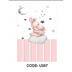 فرشینه کودک مخمل ترک طرح خرگوش U357(پس کرایه)