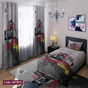 ست فانتزی روتختی چاپی پسرانه طرح تریلی کد bd1672 (پس کرایه)