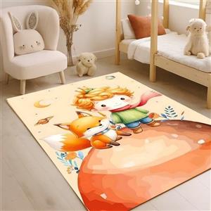 فرشینه کودک طرح پسر و روباه مخمل ضد حساسیت U293 (پس کرایه)