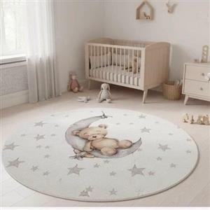 فرشینه گرد کودک طرح خرس خوابالو C157 (پس کرایه)