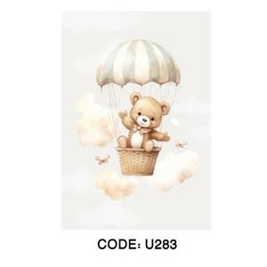 فرش کودک مخمل ترک طرح خرس تدی U283 (پس کرایه)