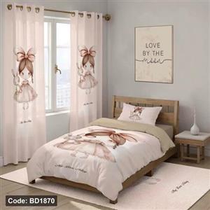 ست فانتزی روتختی چاپی دخترانه خرگوش 4تیکه کد bd1870 (پس کرایه)