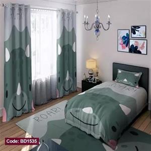 ست فانتزی روتختی چاپی پسرانه طرح دایناسور کد bd1535 (پس کرایه)
