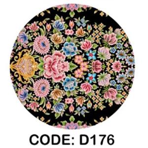 فرشینه حسن نیا گرد مخمل ترک گلزار کد D176 (پس کرایه)