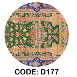 فرشینه حسن نیا گرد مخمل ترک باغ بهشت کد D177 (پس کرایه)