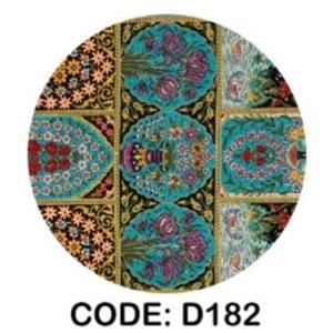 فرشینه گرد مخمل ترک  طرح عید نوروز کد D182 (پس کرایه)