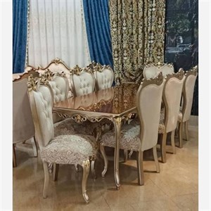ناهارخوری 8 نفره مدل استیل افسون مدل 330157