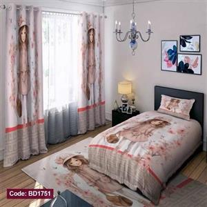 ست فانتزی روتختی چاپی دخترانه طرح نوجوان کد bd1751 (پس کرایه)