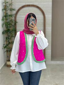 جلیقه هندی سرخابی
