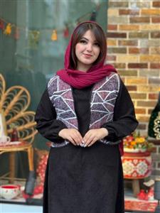 جلیقه تک شمیم لوزی سورمه ای زرشکی