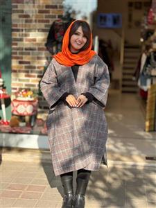 پانچ جلوباز چهارخونه ریز آبی نارنجی
