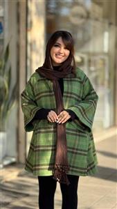پالتو عروسکی سبز قهوه ای چهارخونه