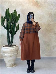 پالتو پروا عروسکی شتری سورمه ای