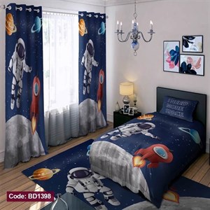 ست کامل ژورنالی روتختی چاپی پسرانه طرح فضانورد کد bd1398 (پس کرایه)