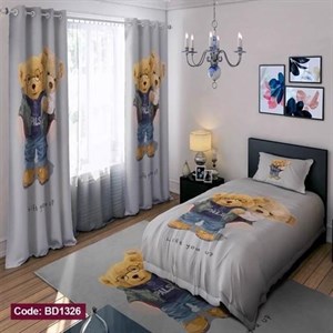 ست کامل ژورنالی روتختی چاپی پسرانه طرح تدی کد bd1326 (پس کرایه)